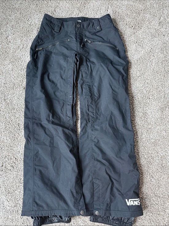 Vans Pants - Vans Men's Black Snow Pants with Zippered Front Pockets